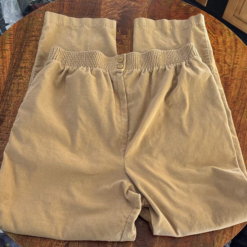 Trader Bay Tan Corduroy Pull-On Pants